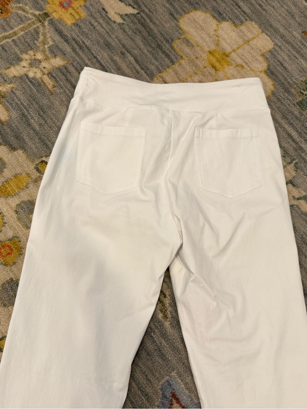 J.McLaughlin Masie Slim Tapered Leg Elastic Waist Pull-On Pants white size 2 - Picture 7 of 7